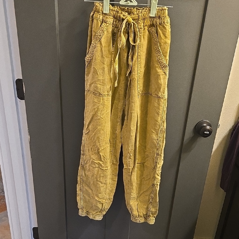 Anthropologie Army Green Cargo Pants